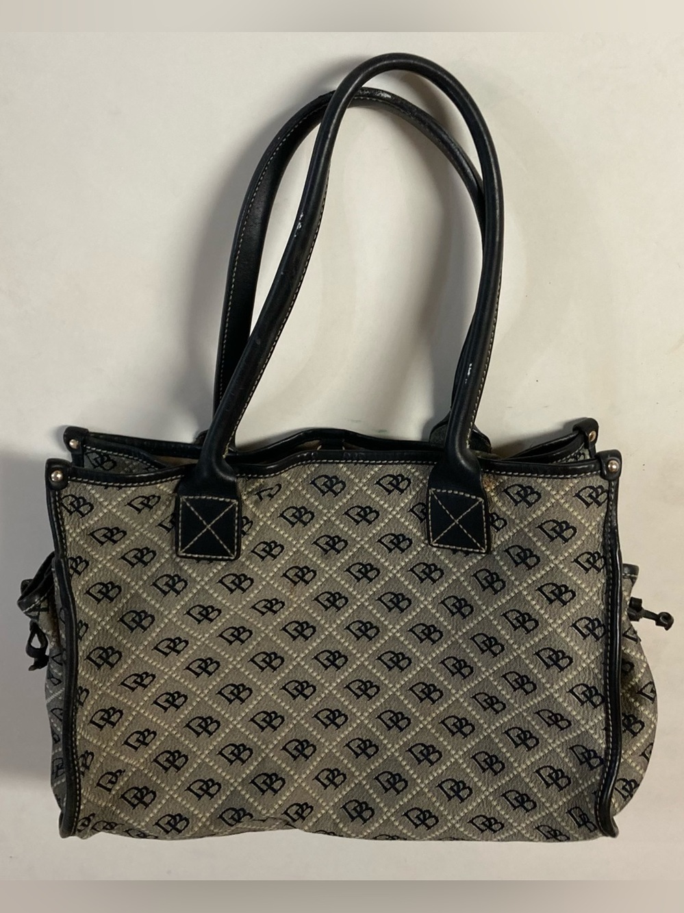 Dooney & Bourke Black Signature Canvas Monogram Purse